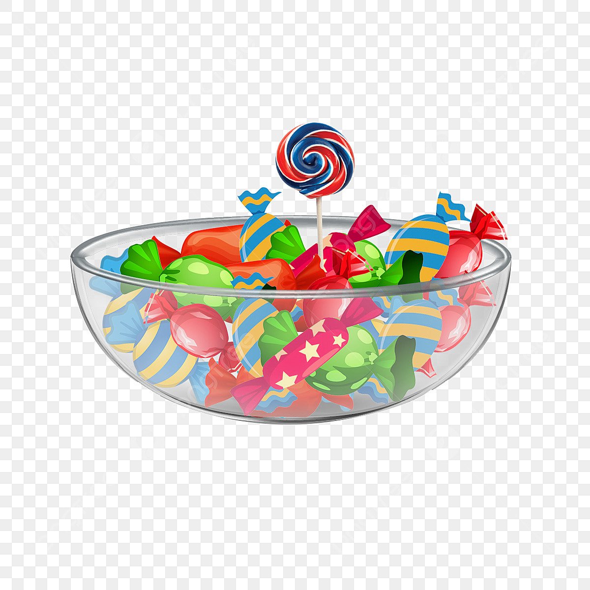 Конфеты на тарелке