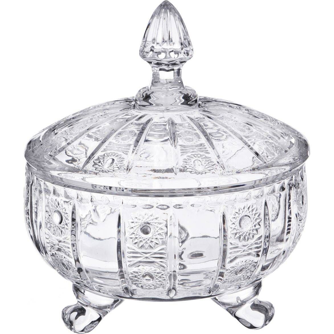 Конфетница Lefard "muza Crystal", 12x12x4 см, с крышкой