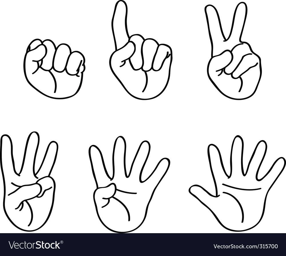 Цифры на пальцах