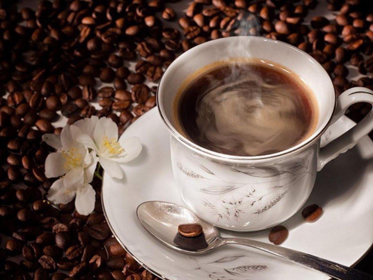 Утро кофе осень