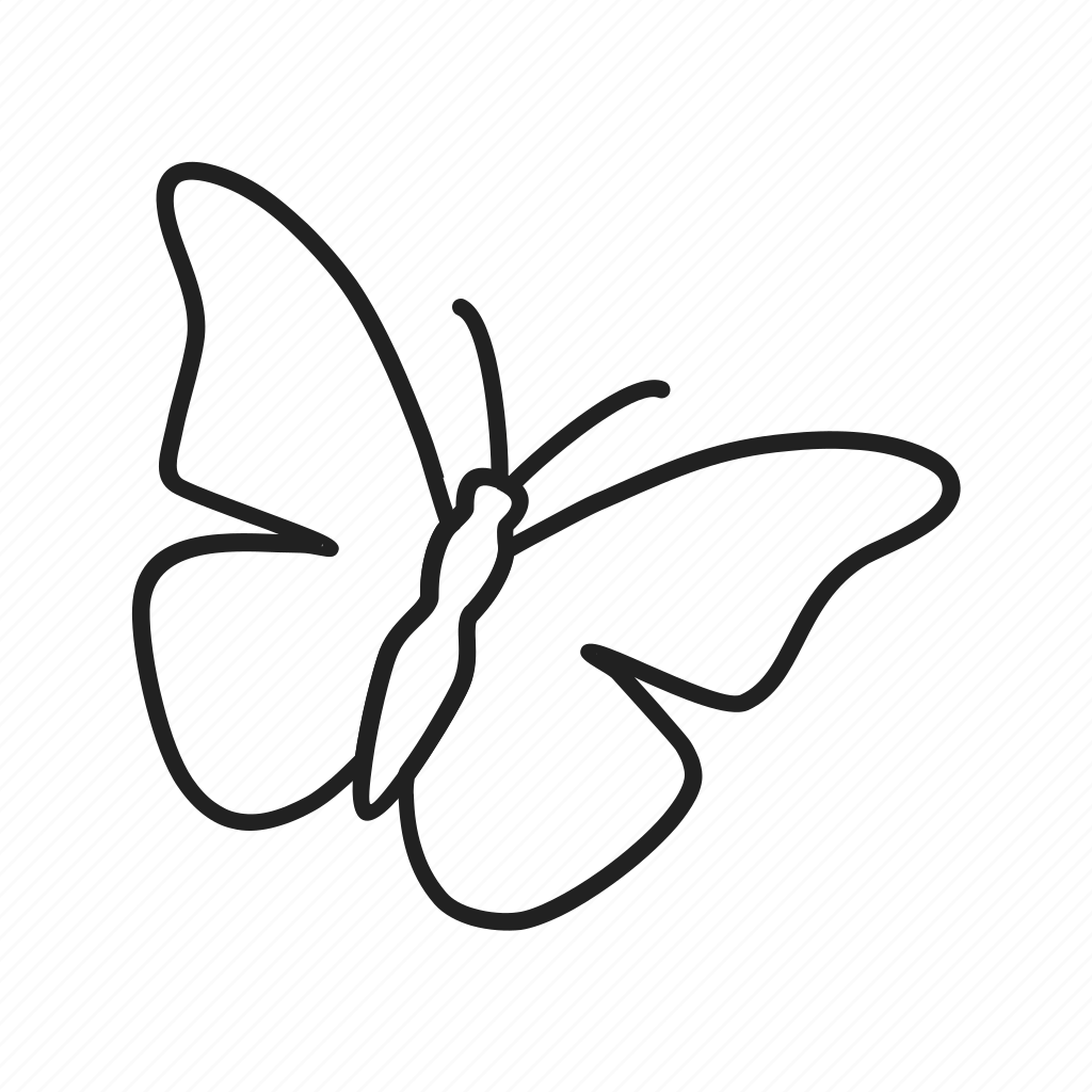 Контурные бабочки