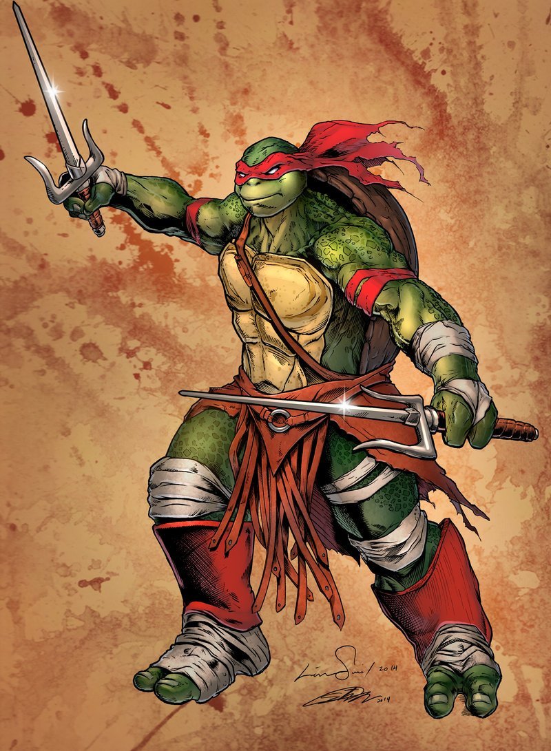 Черепашки ниндзя Микеланджело арт