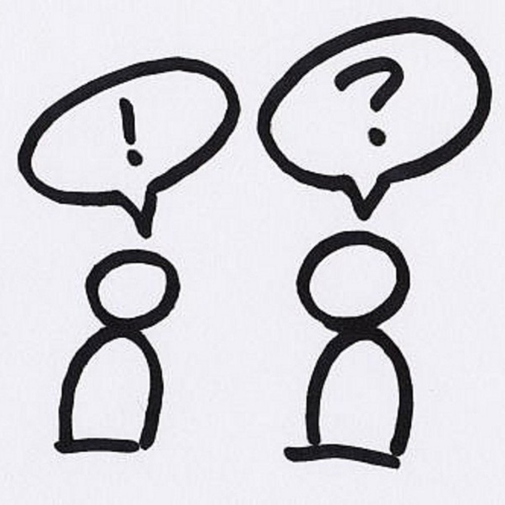 Разговор нарисованных человечков