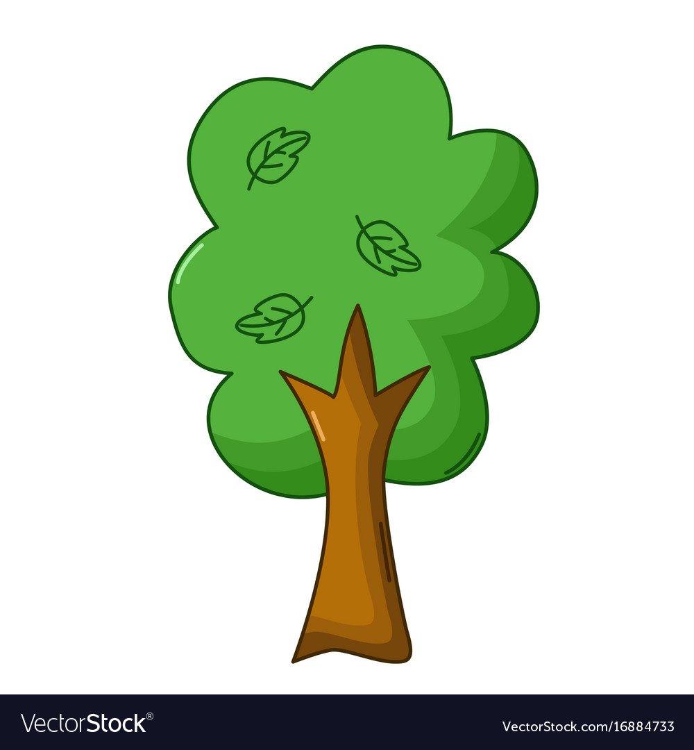 Рисунок мультяшные дерево из марвале легко