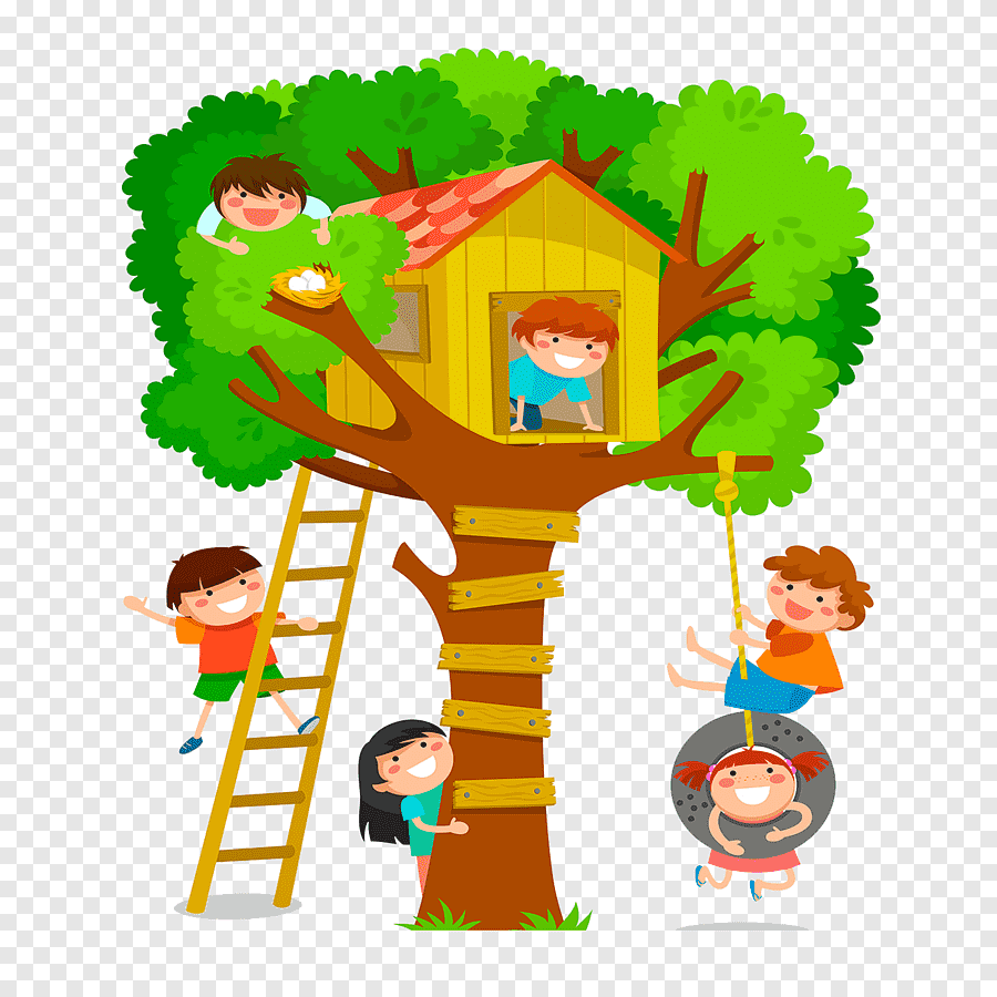 Мультяшное дерево с лицом