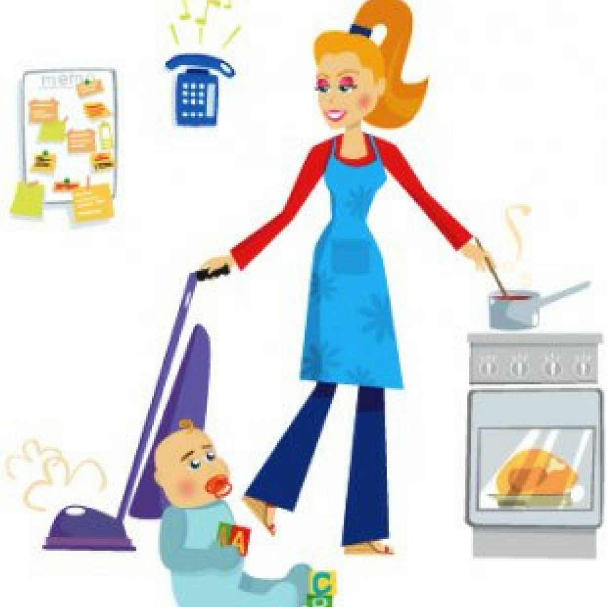 Нарисовать домохозяйку