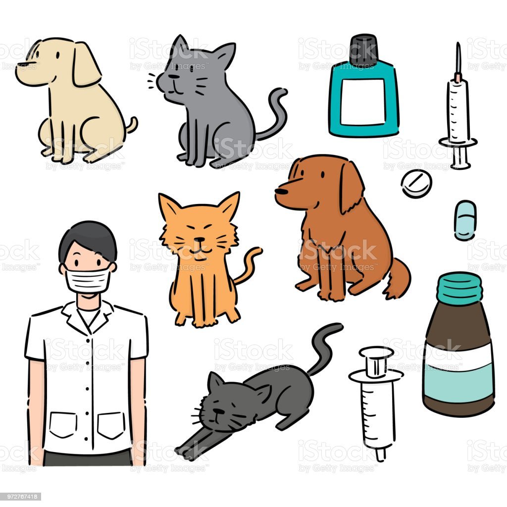 Ветеринар иллюстрации арт