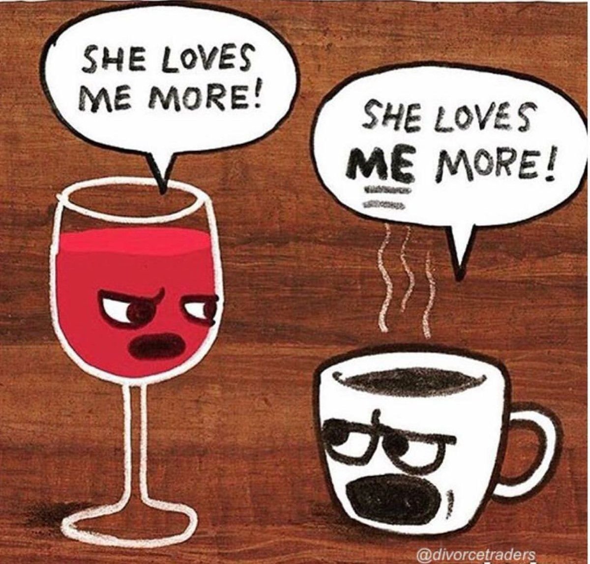 Сонный кот с кофе