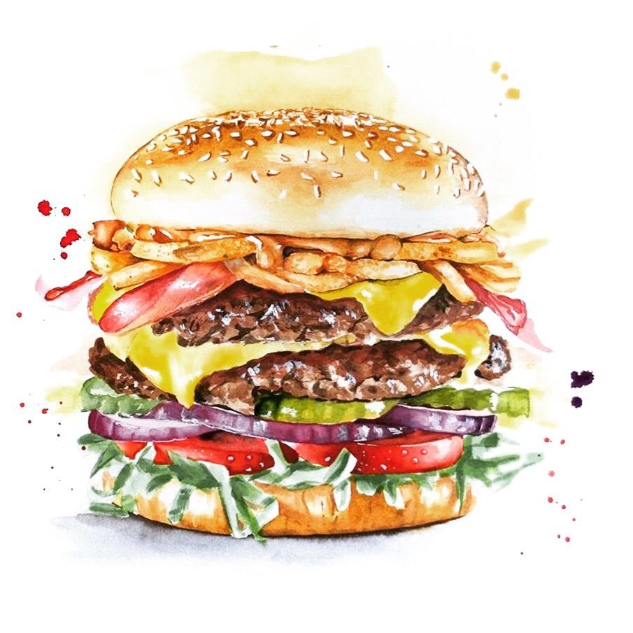 Бургер рисунок