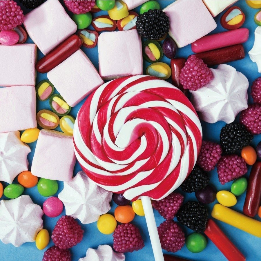 Конфетки разных цветов для счета