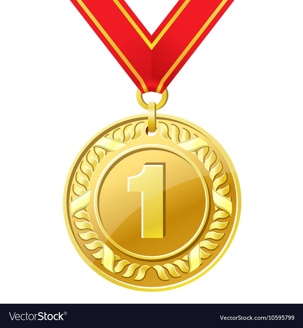 Медаль 1 место вектор