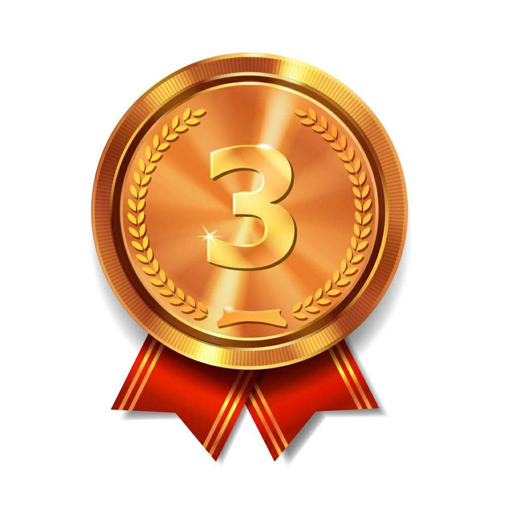 Бронзовая медаль на прозрачном фоне