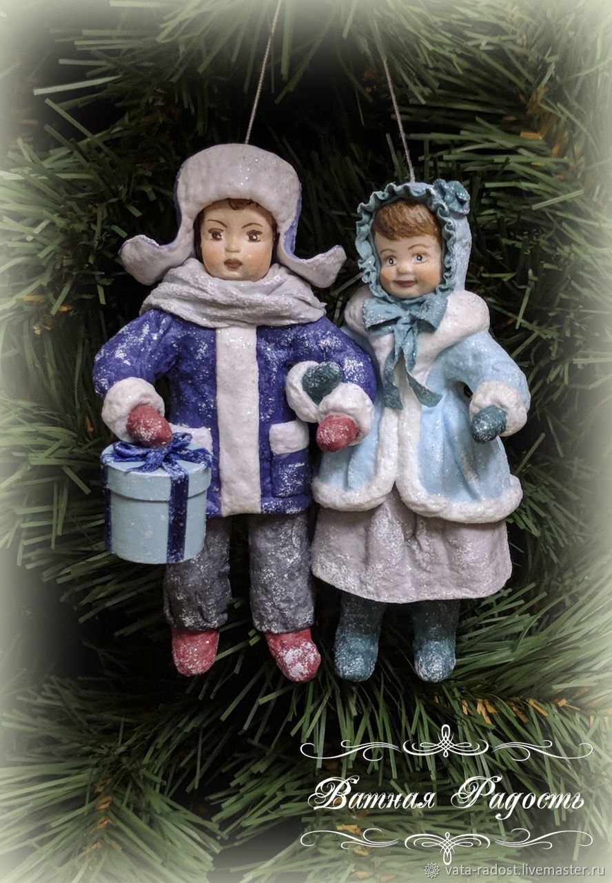 Игрушки из ваты мастер класс