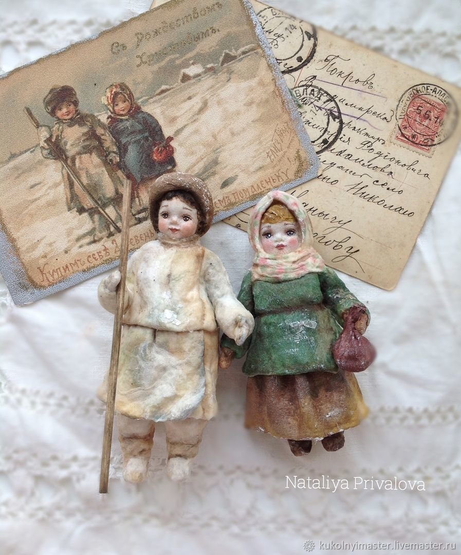 МК ватная игрушка Снеговик