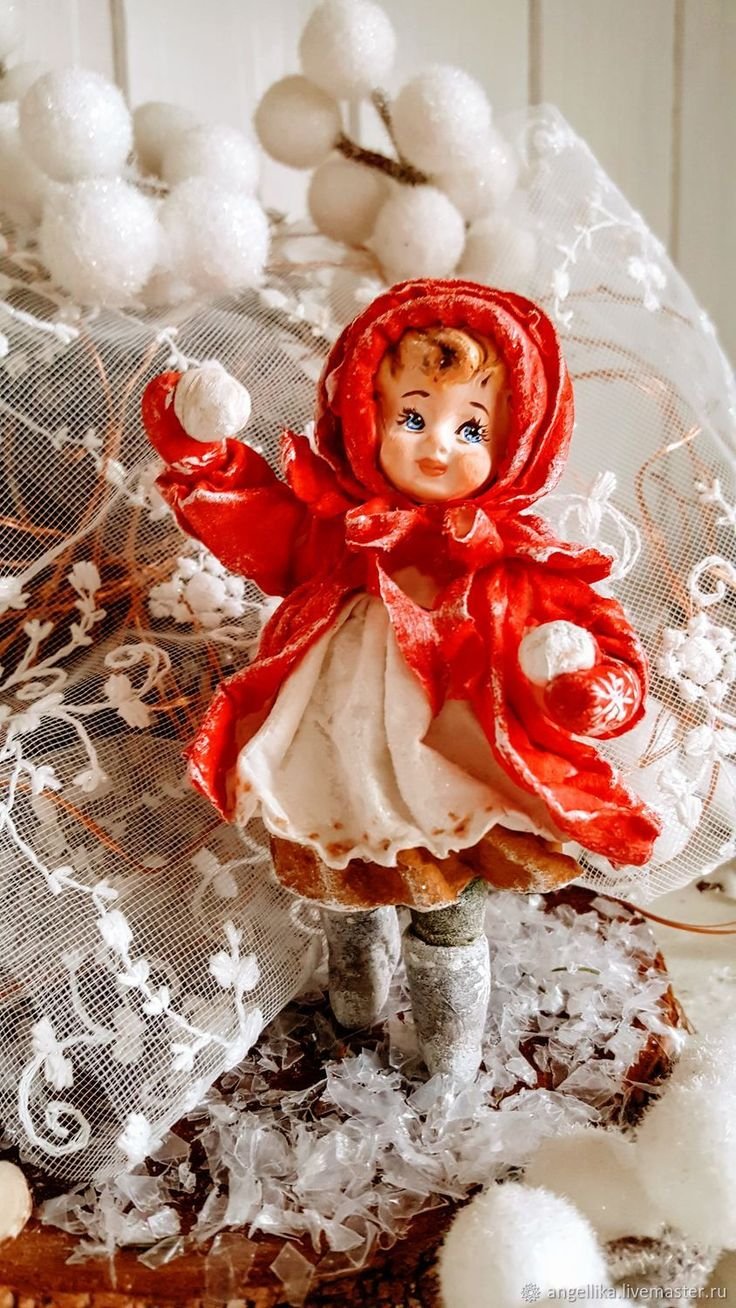 Ватная игрушка дед Мороз