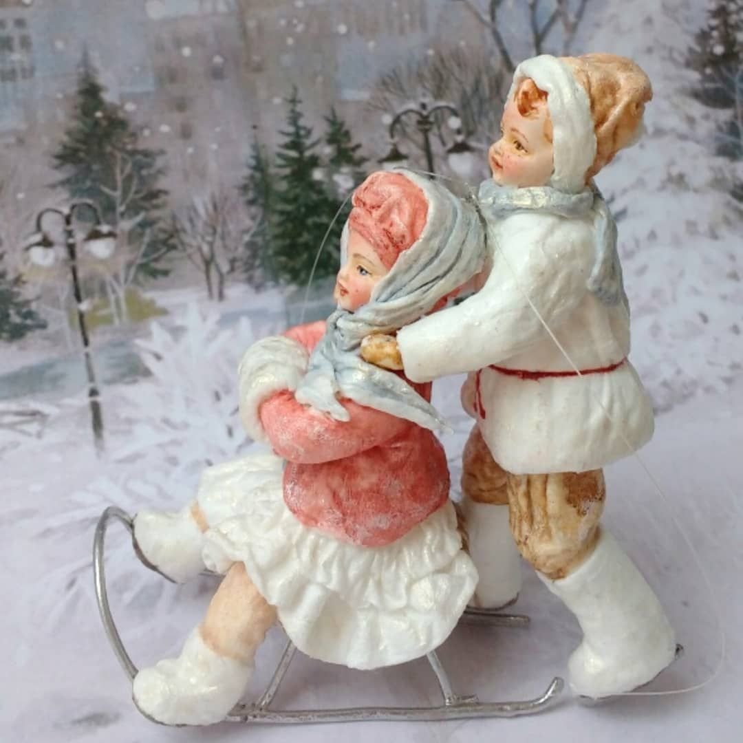 Раиса Футорняк ёлочные игрушки из ваты