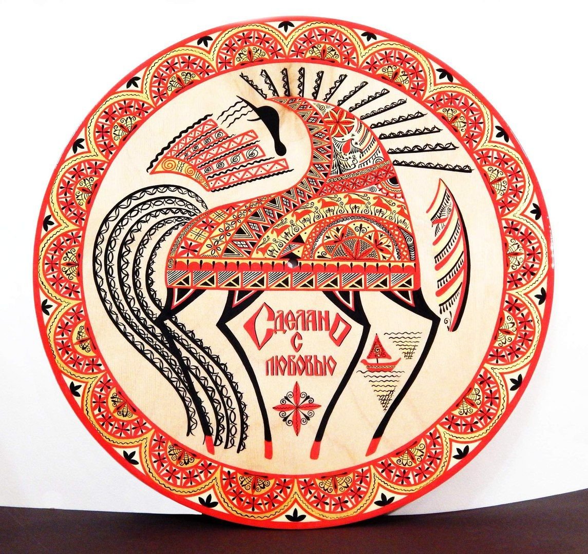 Северная Двина Мезенская роспись по дереву