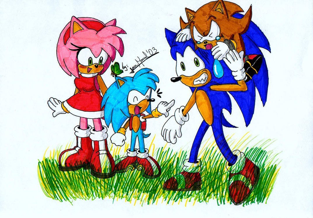 Рисунки Соник и его друзья
