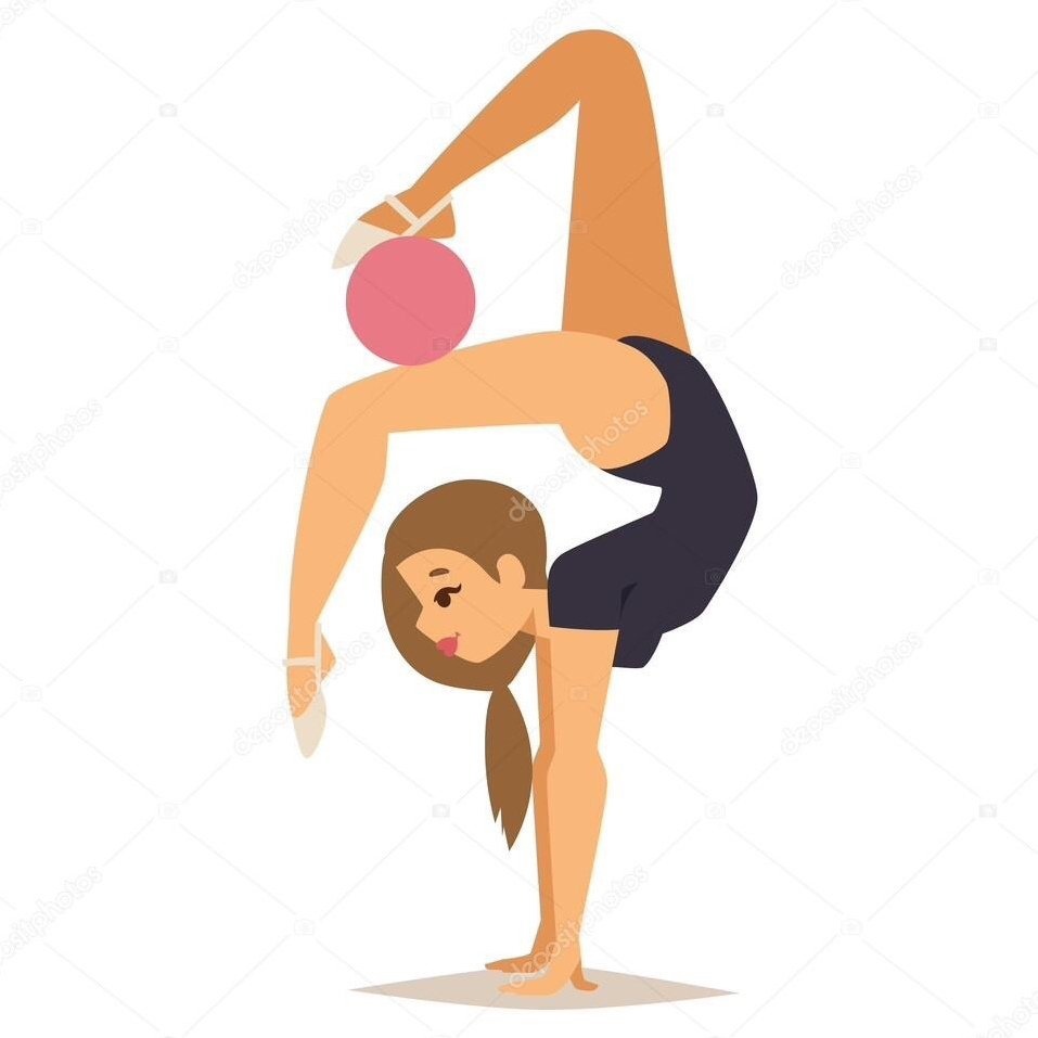 Спортивный гимнаст на кольцах вектор