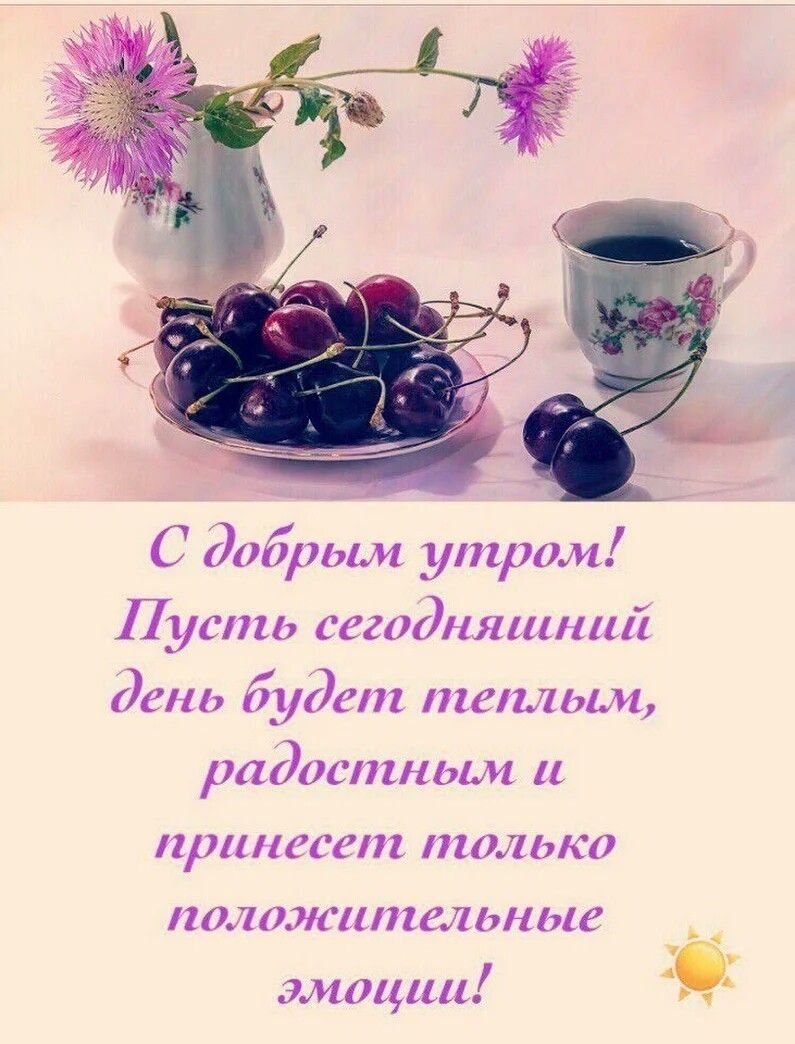 Пожелания доброго утра и хорошего дня