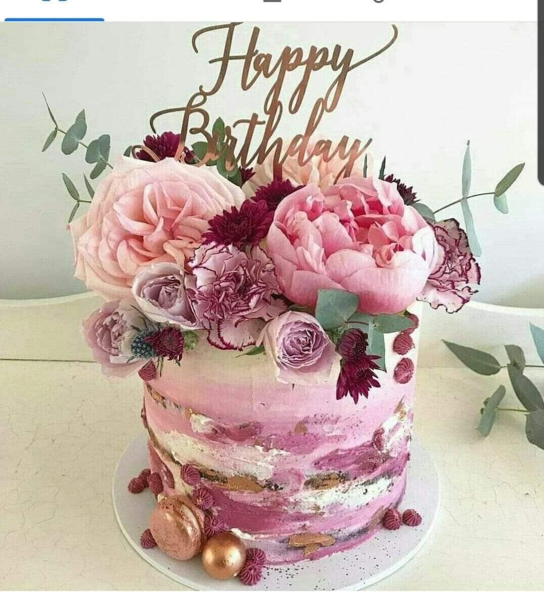 Открытки с днём рождения с тортом