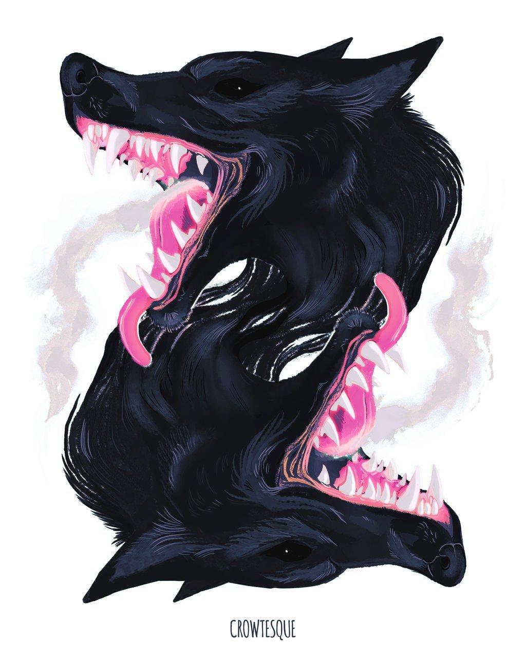 Волк оскал арт