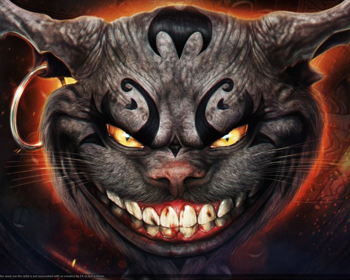 Мультяшный злой тигр