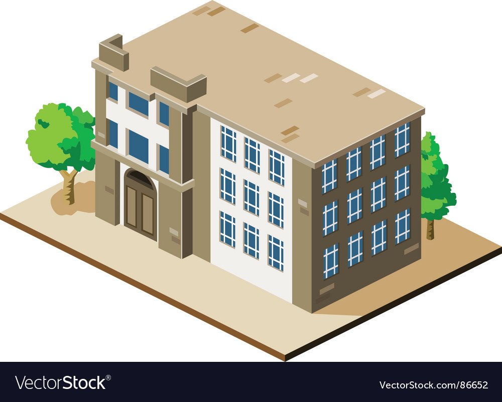 Мультяшное административное здание