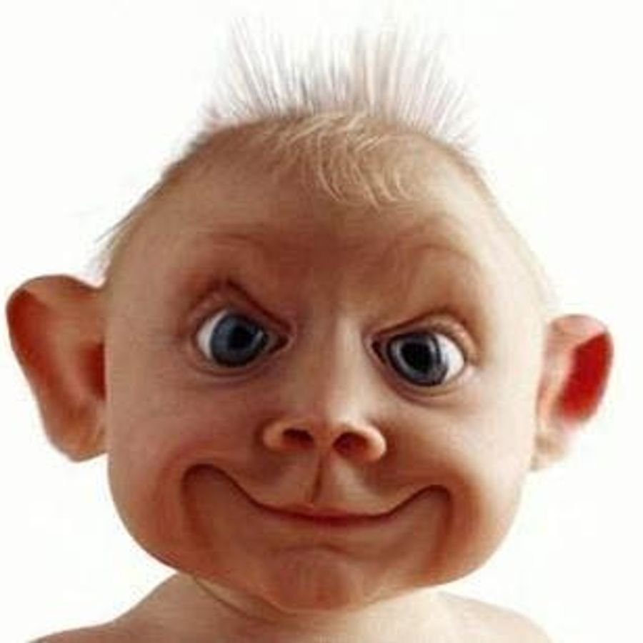 Новорожденный ребенок смешной
