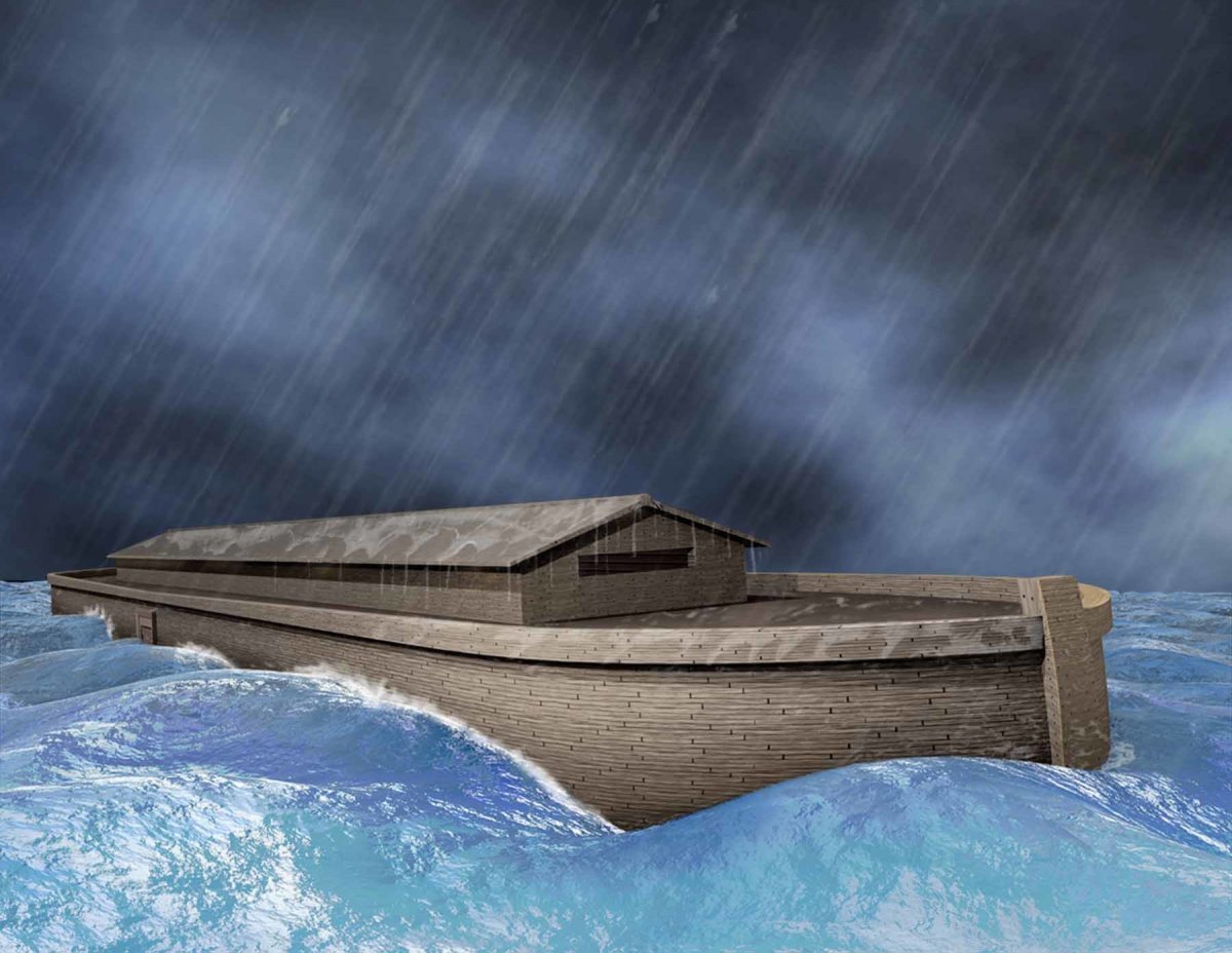 Ковчег плывущий в море