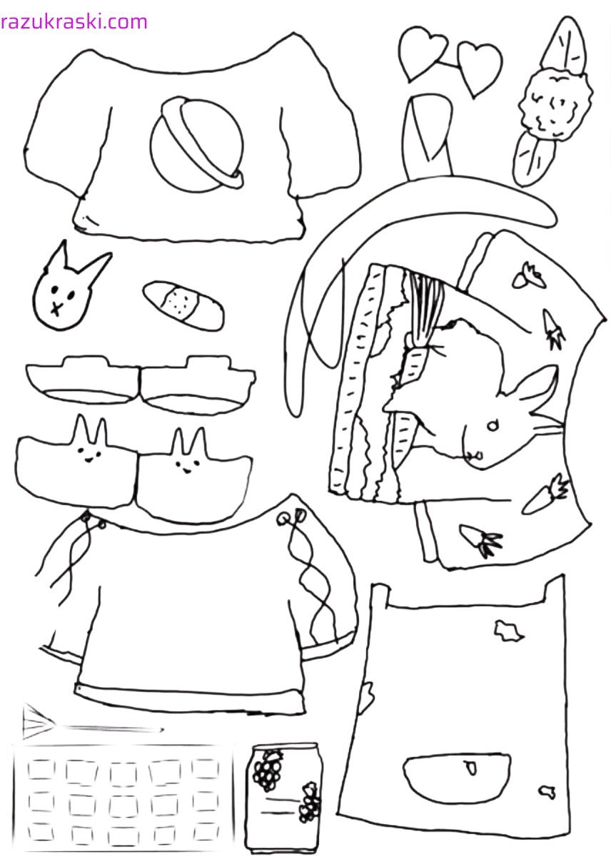 Одежда для Ути лалафанфан бумажная