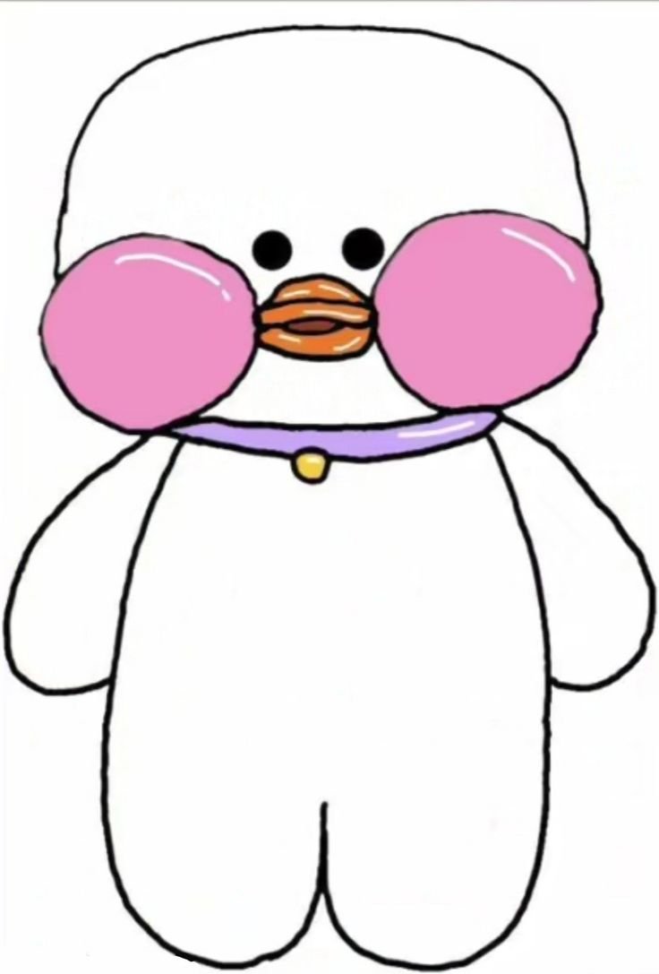 Уточка лалафанфан раскраска