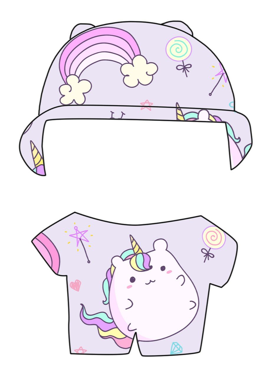 Раскраска лалафанфан с одеждой