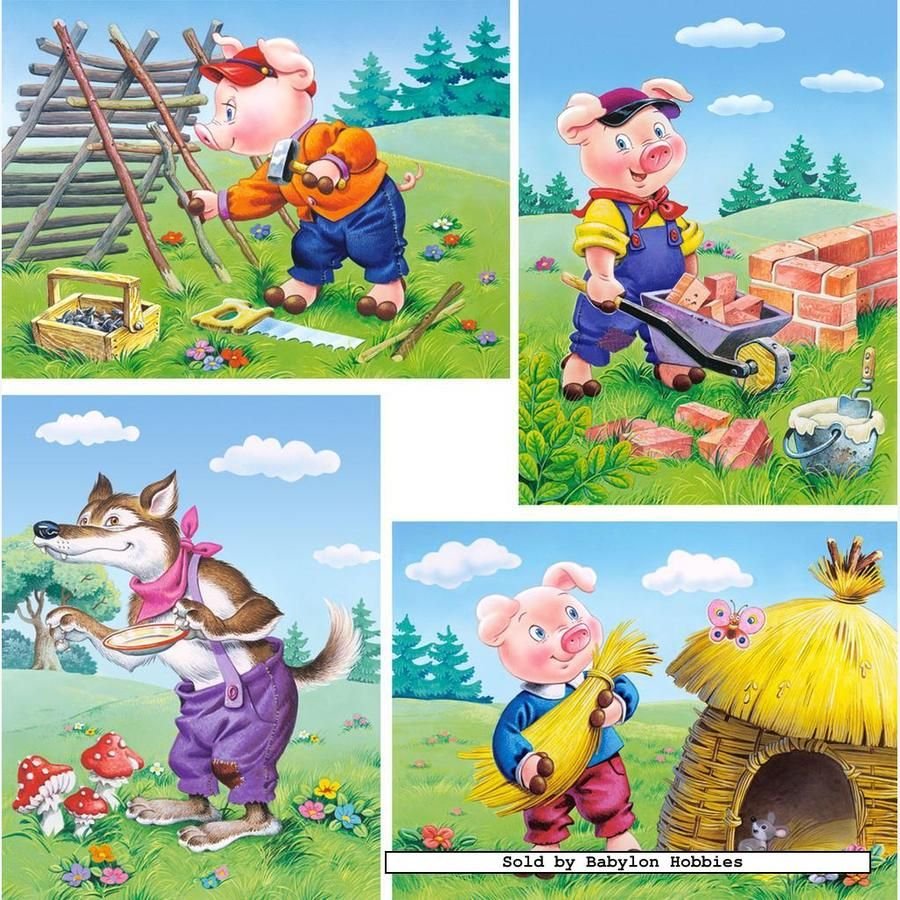 Ниф Ниф на белом фоне