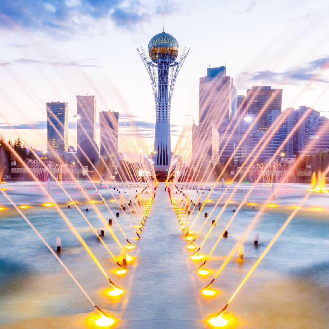 Казахстан Байтерек с высоты