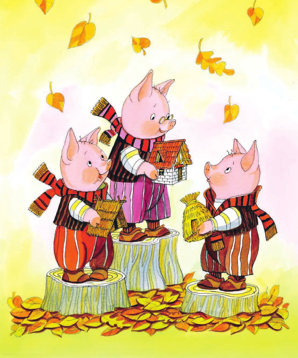 Смешные мультяшные свиньи