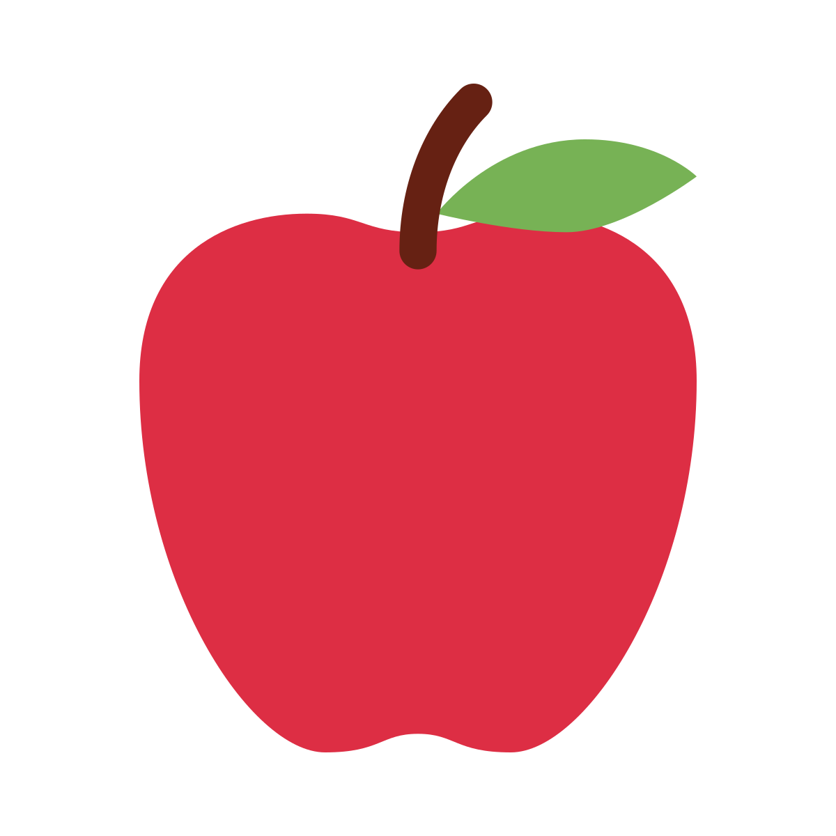 Красное яблоко арт