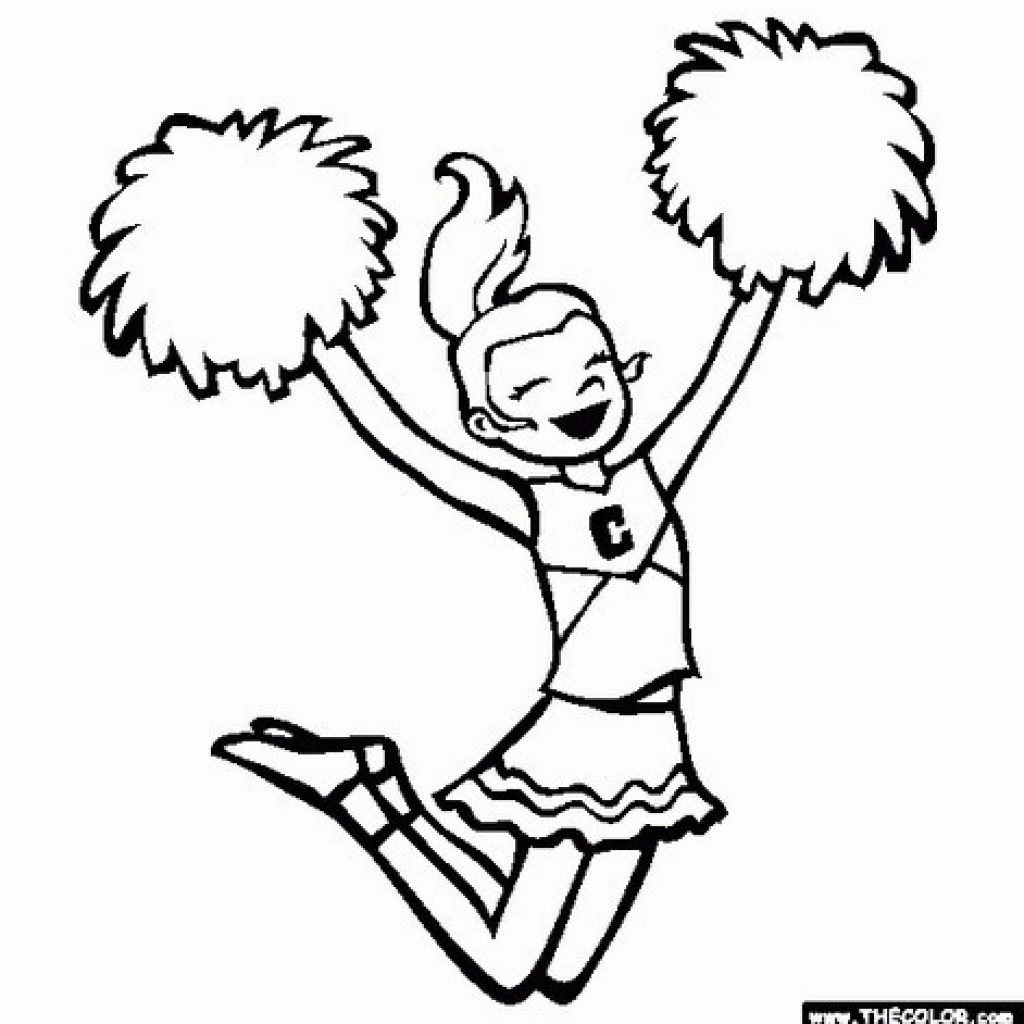 Раскраски для детей черлидеры