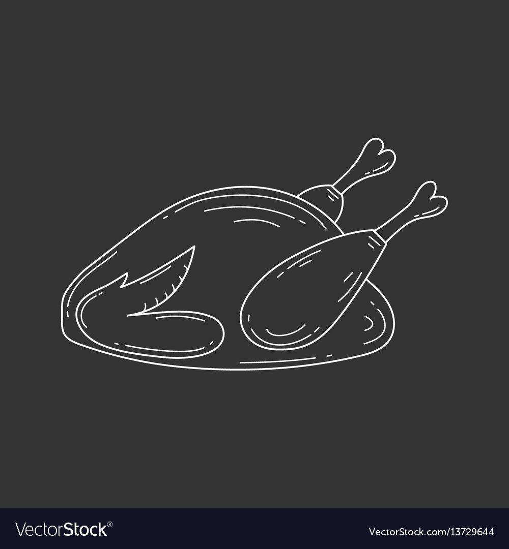 Черная курица стикер