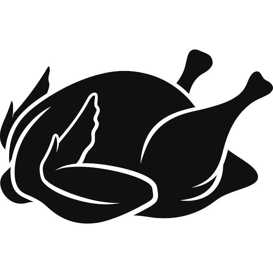 Курица для детей чб