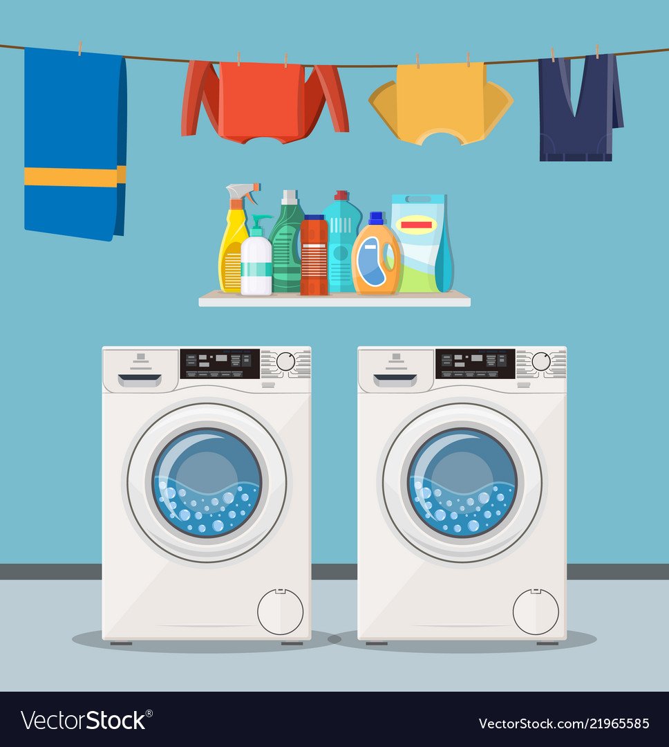 Прачечная мультяшный