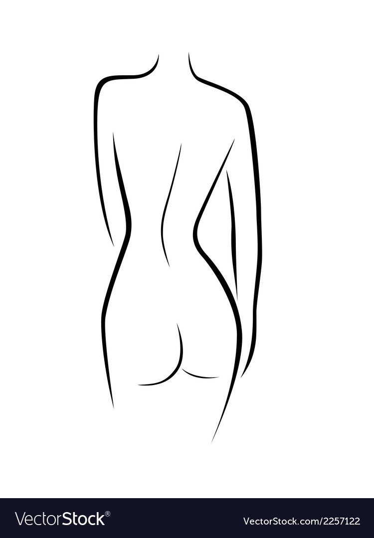 Контурные рисунки девушек