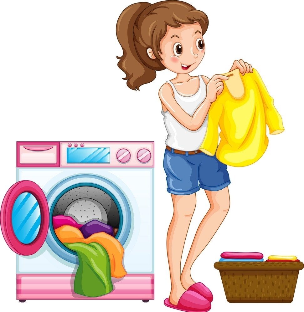 Прачечная иллюстрация