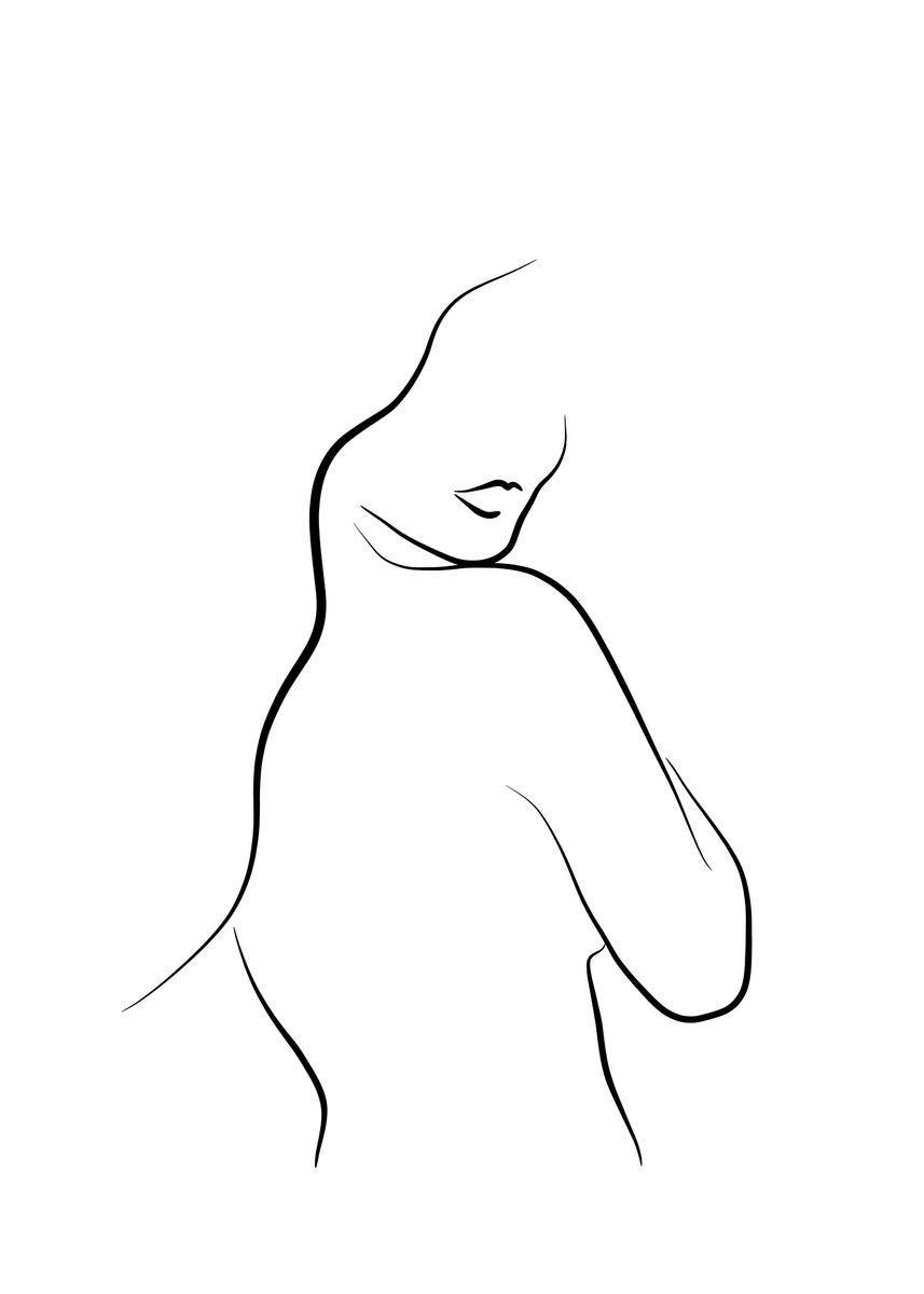 Очертания женского лица