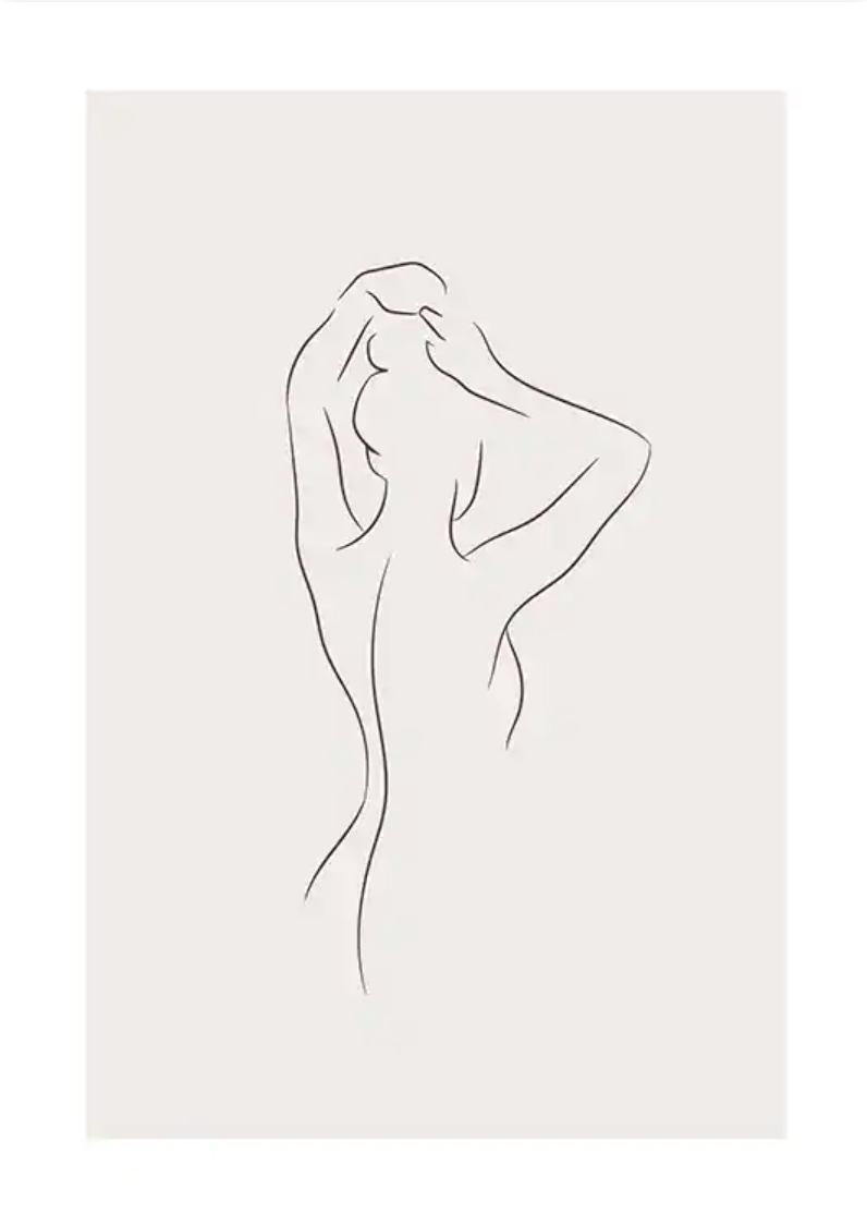 Женский силуэт Минимализм