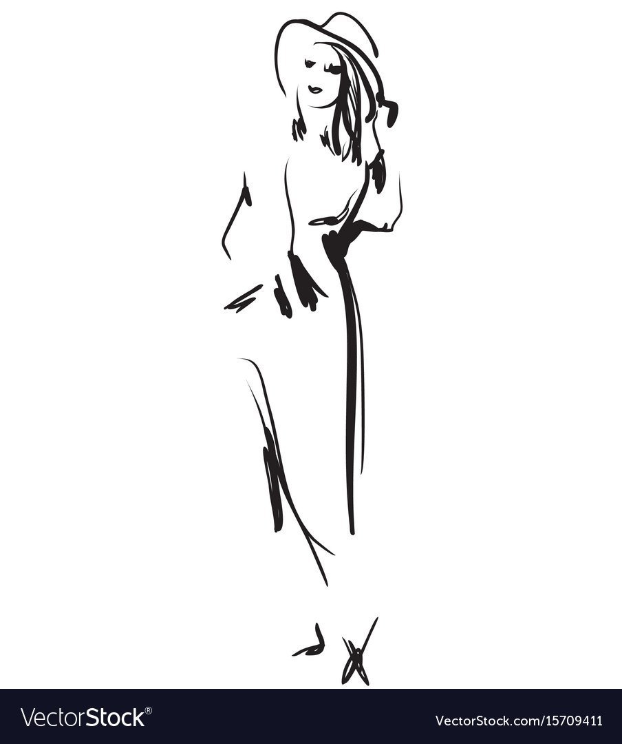 Силуэт девушки с бокалом