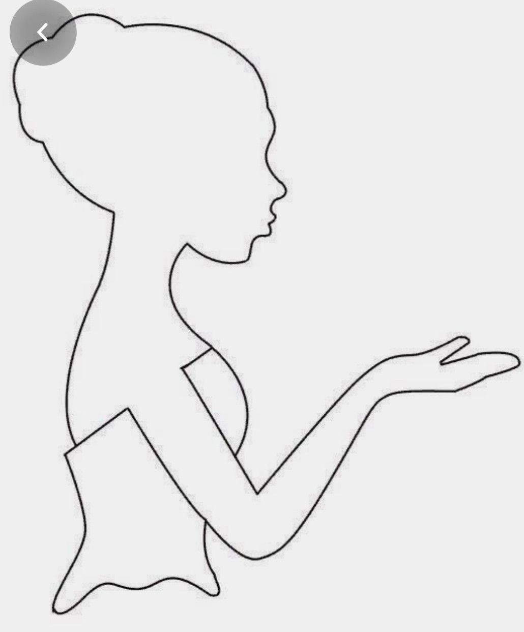 Женский силуэт рисунок