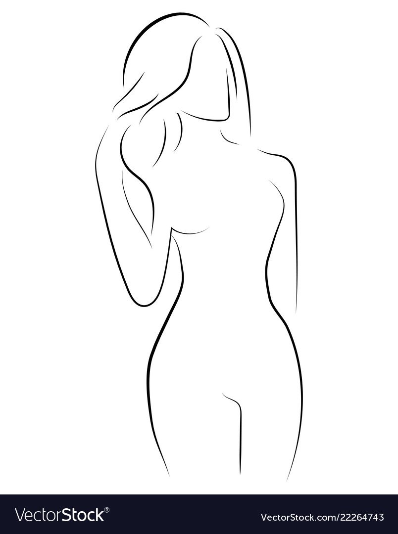 Силуэт тела девушки