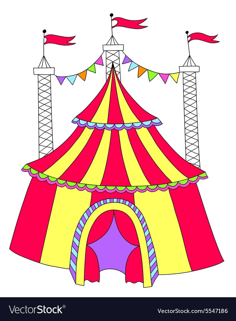 Шатер цирк вектор
