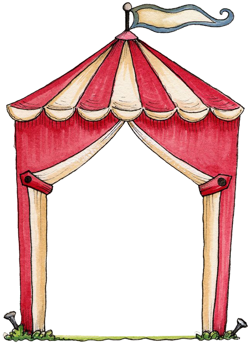 Цирк здание белый фон